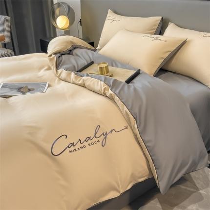 91家纺网 家纺一手货源 找家纺 （总）床绮 2024新款水洗磨毛四件套-慕斯