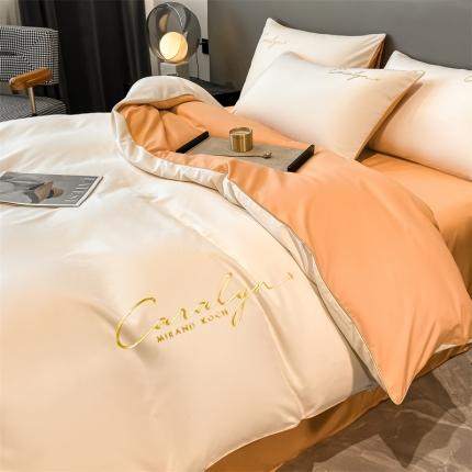 91家纺网 家纺一手货源 找家纺 （总）床绮 2024新款水洗磨毛四件套-慕斯