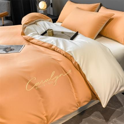 91家纺网 家纺一手货源 找家纺 （总）床绮 2024新款水洗磨毛四件套-慕斯