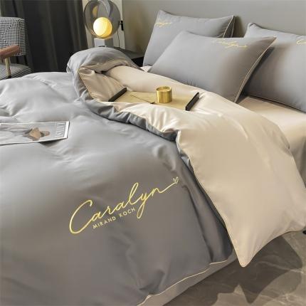 91家纺网 家纺一手货源 找家纺 （总）床绮 2024新款水洗磨毛四件套-慕斯