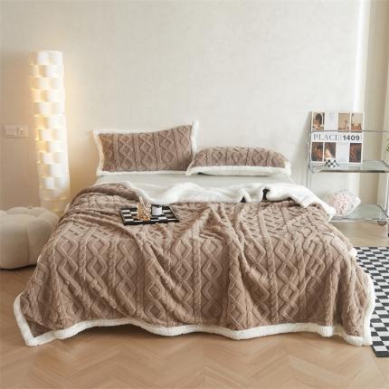 91家纺网 家纺一手货源 找家纺 （总）鑫顺欣 2025新款塔芙绒+羊羔绒双面毛毯