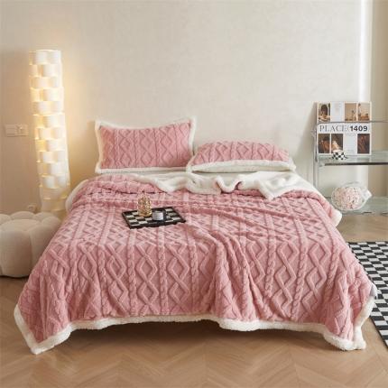 91家纺网 家纺一手货源 找家纺 （总）鑫顺欣 2025新款塔芙绒+羊羔绒双面毛毯