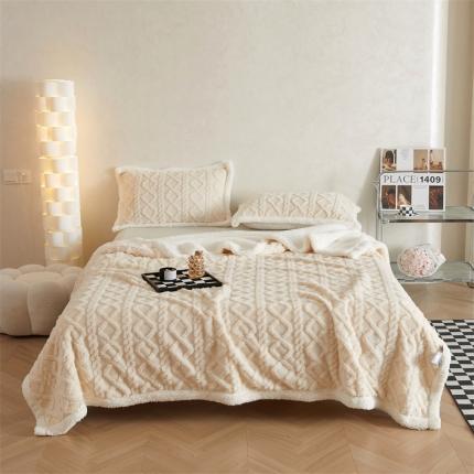 91家纺网 家纺一手货源 找家纺 （总）鑫顺欣 2025新款塔芙绒+羊羔绒双面毛毯