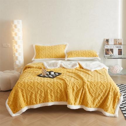 91家纺网 家纺一手货源 找家纺 （总）鑫顺欣 2025新款塔芙绒+羊羔绒双面毛毯