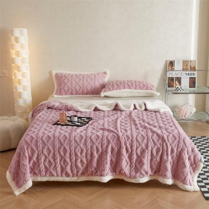 91家纺网 家纺一手货源 找家纺 （总）鑫顺欣 2025新款塔芙绒+羊羔绒双面毛毯