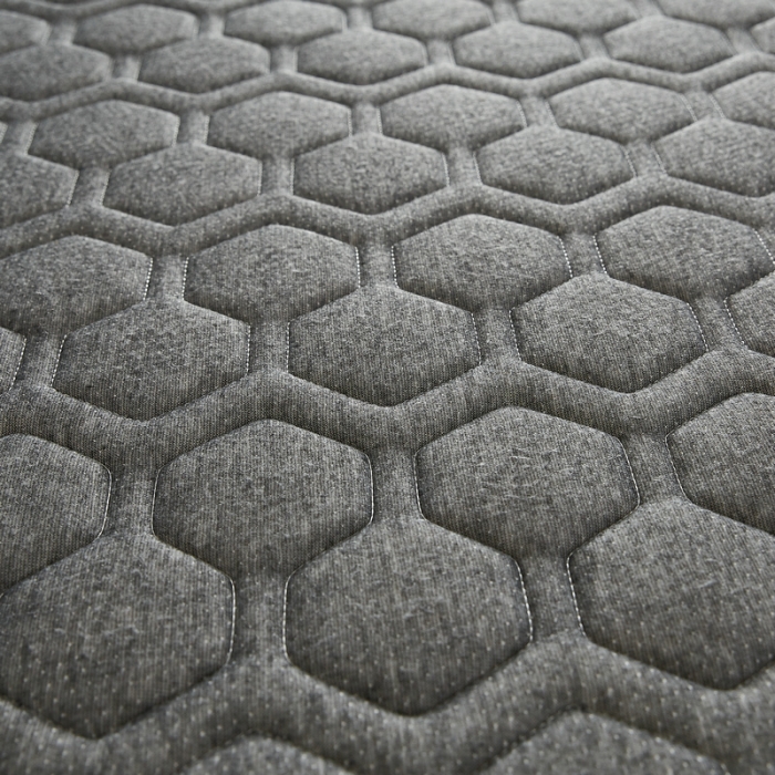 91家纺网 家纺一手货源 找家纺 锦丝钰床垫 2025新款学生多功能冰藤针织棉双面四季两用床垫 格子灰