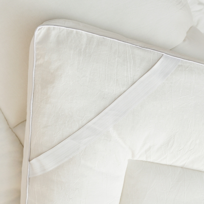 91家纺网 家纺一手货源 找家纺 鑫钰 2023新款学生宿舍专用全棉色织床褥垫褥软床垫整张羽丝棉填充 简洁白