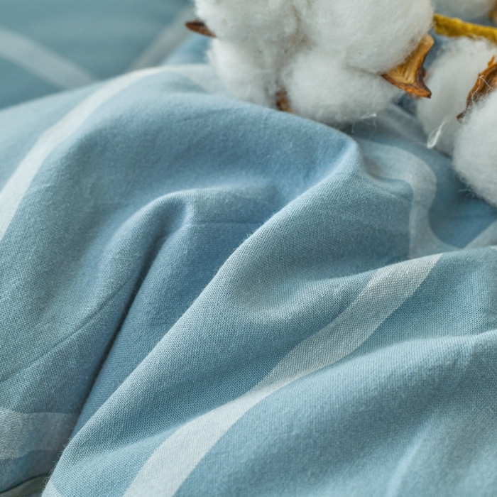 91家纺网 家纺一手货源 找家纺 鑫钰 2023新款学生宿舍专用全棉色织床褥垫褥软床垫整张羽丝棉填充 蓝大格