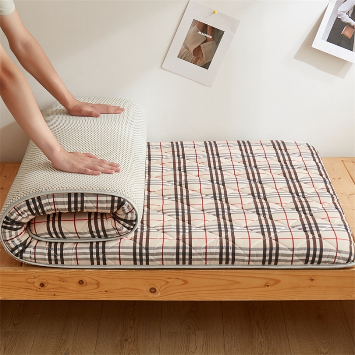 91家纺网 家纺一手货源 找家纺 寐珂 2025新款水洗棉棉花床垫系列-学生款 宝莉小格