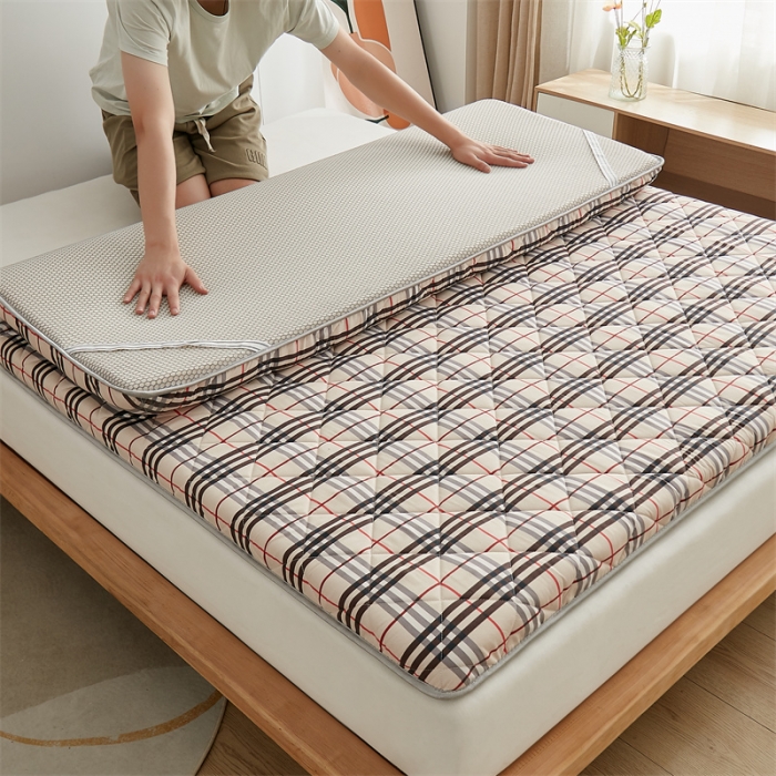 91家纺网 家纺一手货源 找家纺 寐珂 2025新款水洗棉棉花床垫系列-双人床 宝莉小格