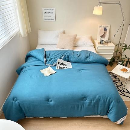 91家纺网 家纺一手货源 找家纺 （总）森林人 2024新款A类水洗棉立体大豆被 冬被被芯春秋被