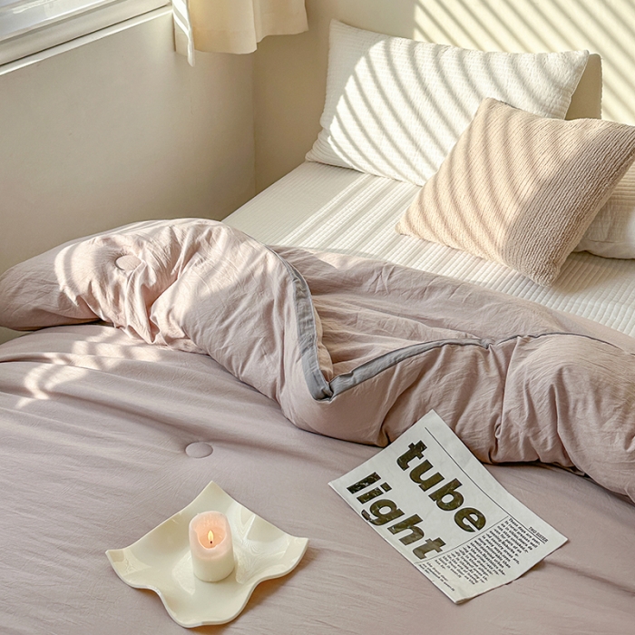 91家纺网 家纺一手货源 找家纺 森林人 2023新款A类水洗棉立体大豆被 立体-卡其