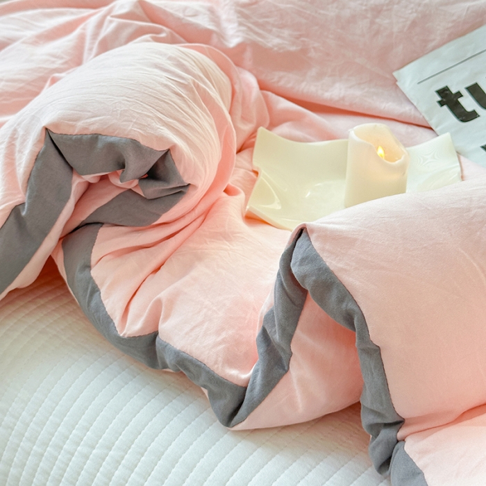 91家纺网 家纺一手货源 找家纺 森林人 2023新款A类水洗棉立体大豆被 立体-优雅玉