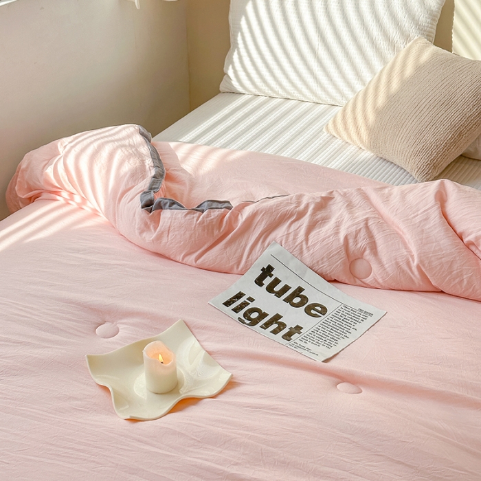 91家纺网 家纺一手货源 找家纺 森林人 2023新款A类水洗棉立体大豆被 立体-优雅玉