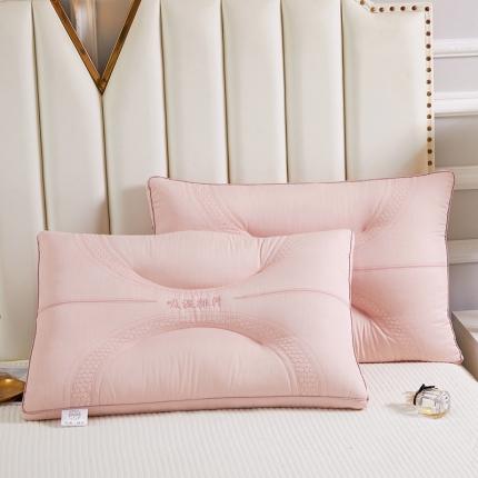 歌历斯 2023新款吸湿透气乳胶枕枕头枕芯48*74cm 粉色
