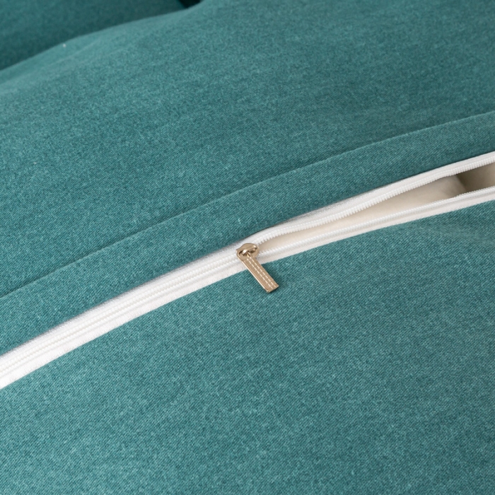 91家纺网 家纺一手货源 找家纺 昊翔2024新款绣花全棉磨毛刺绣工艺款四件套量大优惠花意浓-薄荷绿