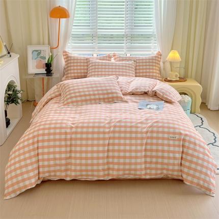 91家纺网 家纺一手货源 找家纺 凯磊家纺 新款原棉老粗布四件套 初遇