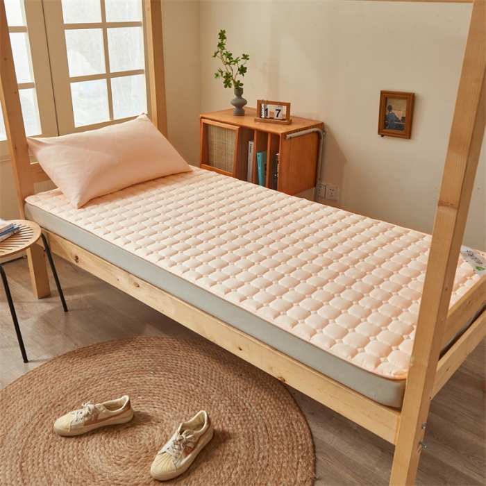 91家纺网 家纺一手货源 找家纺 雯豆学生宿舍上下铺床护垫软垫子加厚榻榻米防滑床褥子 玉米床褥-奶油