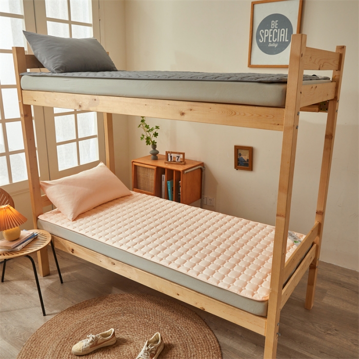 91家纺网 家纺一手货源 找家纺 雯豆学生宿舍上下铺床护垫软垫子加厚榻榻米防滑床褥子 玉米床褥-奶油