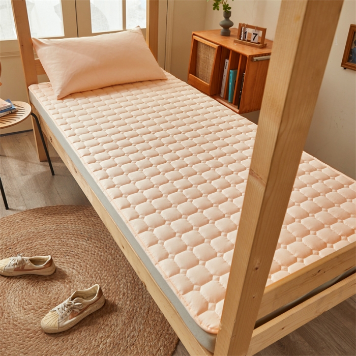 91家纺网 家纺一手货源 找家纺 雯豆学生宿舍上下铺床护垫软垫子加厚榻榻米防滑床褥子 玉米床褥-奶油