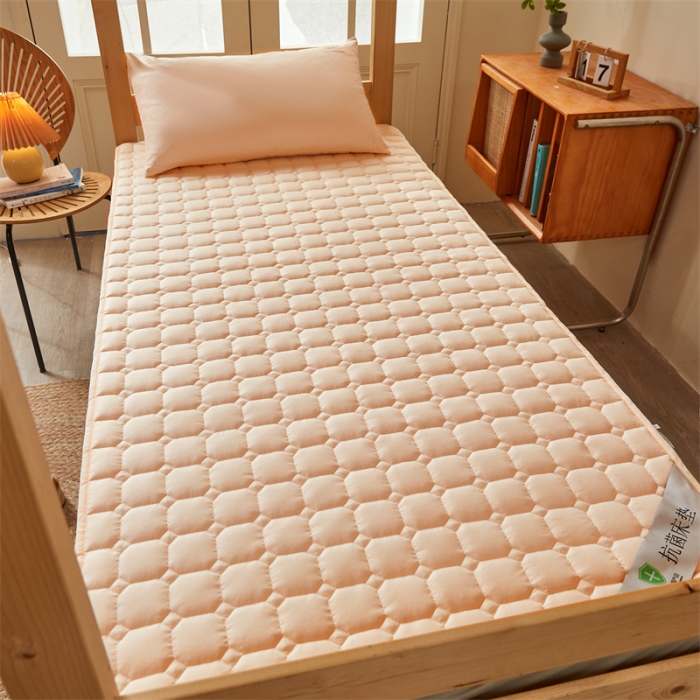 91家纺网 家纺一手货源 找家纺 雯豆学生宿舍上下铺床护垫软垫子加厚榻榻米防滑床褥子 玉米床褥-奶油