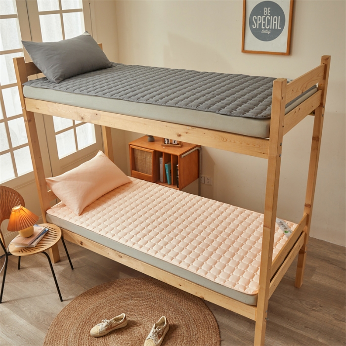 91家纺网 家纺一手货源 找家纺 雯豆学生宿舍上下铺床护垫软垫子加厚榻榻米防滑床褥子 玉米床褥-奶油