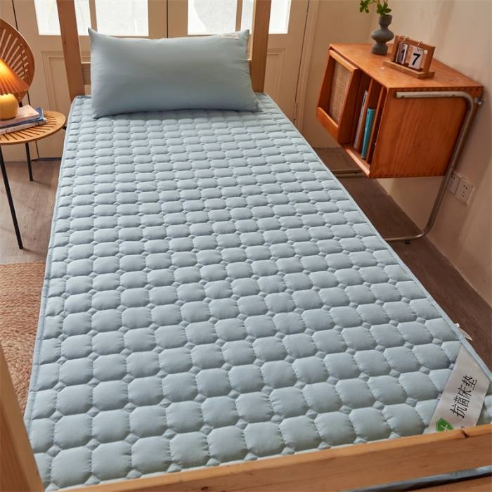 91家纺网 家纺一手货源 找家纺 雯豆学生宿舍上下铺床护垫软垫子加厚榻榻米防滑床褥子 玉米床褥-晴山蓝