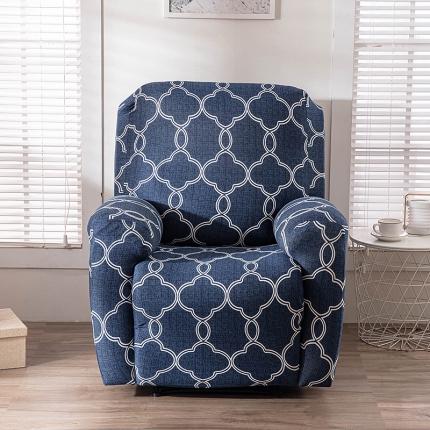 91家纺网 家纺一手货源 找家纺 飞翔家纺 2023新款印花芝华士椅套 藏青格