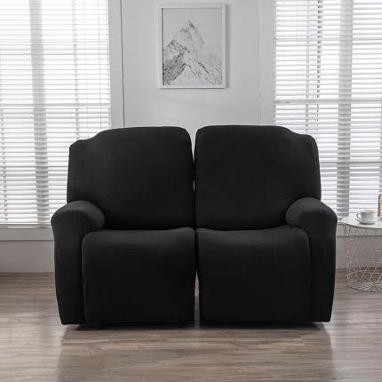 91家纺网 家纺一手货源 找家纺 飞翔家纺 2023新款防泼水玉米绒芝华士沙发套 黑色