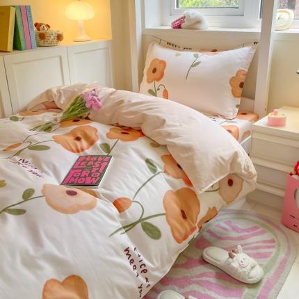 91家纺网 家纺一手货源 找家纺 （总）铭成 2024新款全棉印花三件套