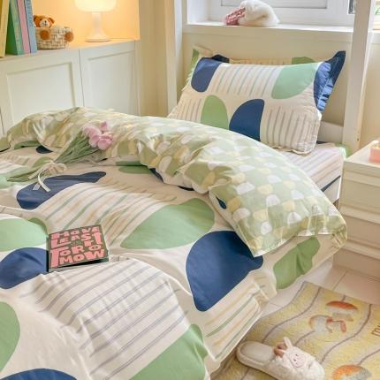 91家纺网 家纺一手货源 找家纺 铭成 2024新款全棉印花三件套 洛卡梦境