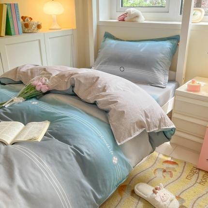 91家纺网 家纺一手货源 找家纺 铭成 2024新款全棉印花三件套 新都时尚