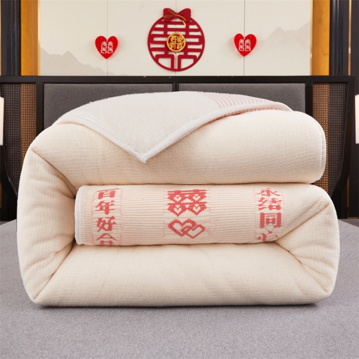 91家纺网 家纺一手货源 找家纺 （总）棉造家居 2023新款百年好合婚庆棉胎