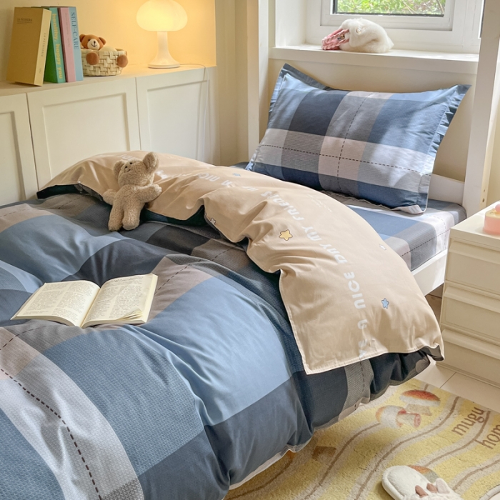 91家纺网 家纺一手货源 找家纺 铭成 2024新款全棉印花三件套 赫伯特