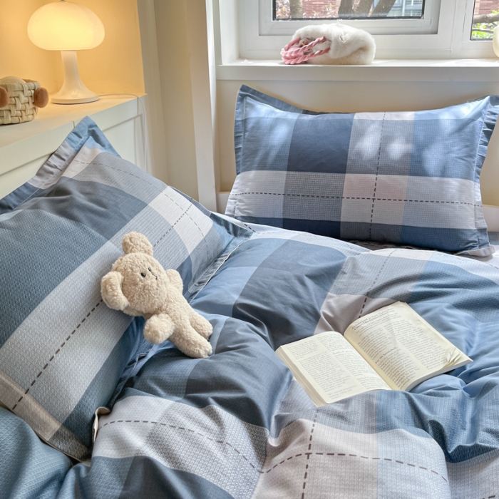 91家纺网 家纺一手货源 找家纺 铭成 2024新款全棉印花三件套 赫伯特