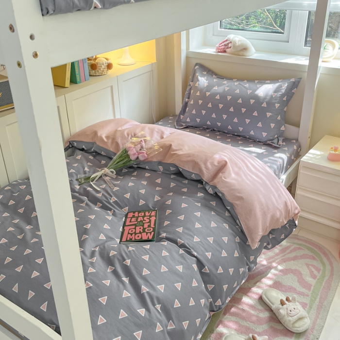 91家纺网 家纺一手货源 找家纺 铭成 2024新款全棉印花三件套 卡米尔