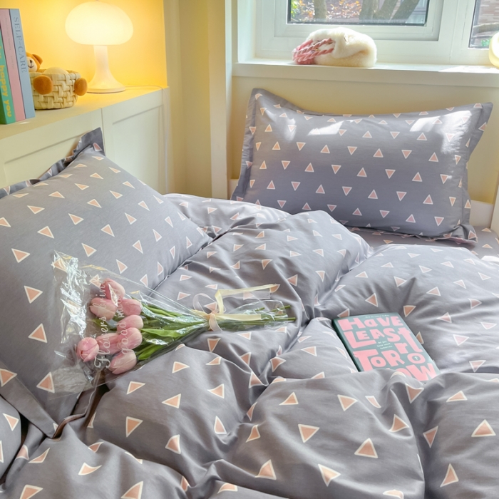 91家纺网 家纺一手货源 找家纺 铭成 2024新款全棉印花三件套 卡米尔