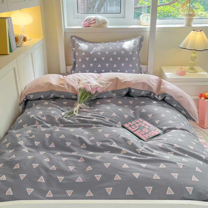 91家纺网 家纺一手货源 找家纺 铭成 2024新款全棉印花三件套 卡米尔