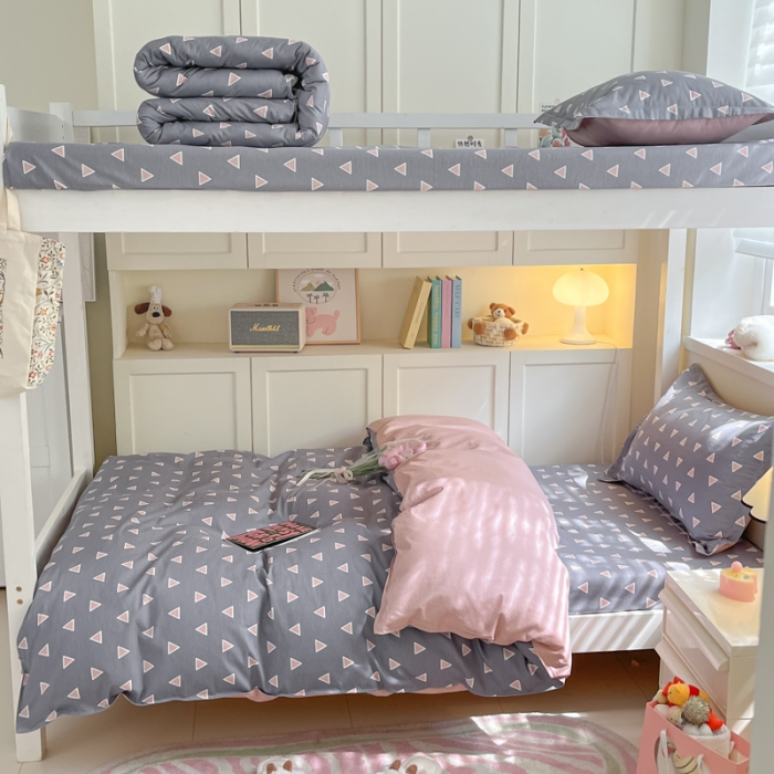 91家纺网 家纺一手货源 找家纺 铭成 2024新款全棉印花三件套 卡米尔