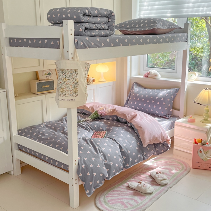 91家纺网 家纺一手货源 找家纺 铭成 2024新款全棉印花三件套 卡米尔