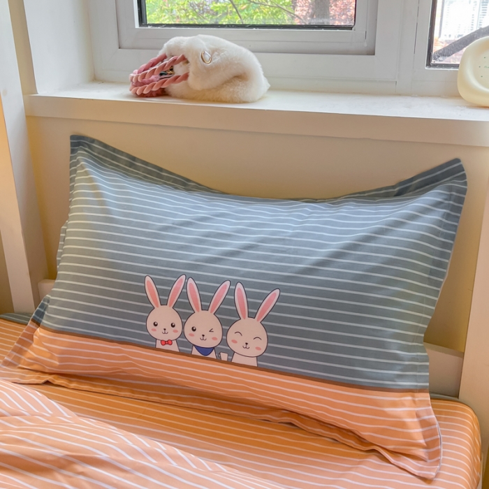 91家纺网 家纺一手货源 找家纺 铭成 2024新款全棉印花三件套 可妮