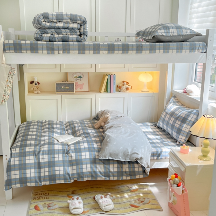 91家纺网 家纺一手货源 找家纺 铭成 2024新款全棉印花三件套 朗阁