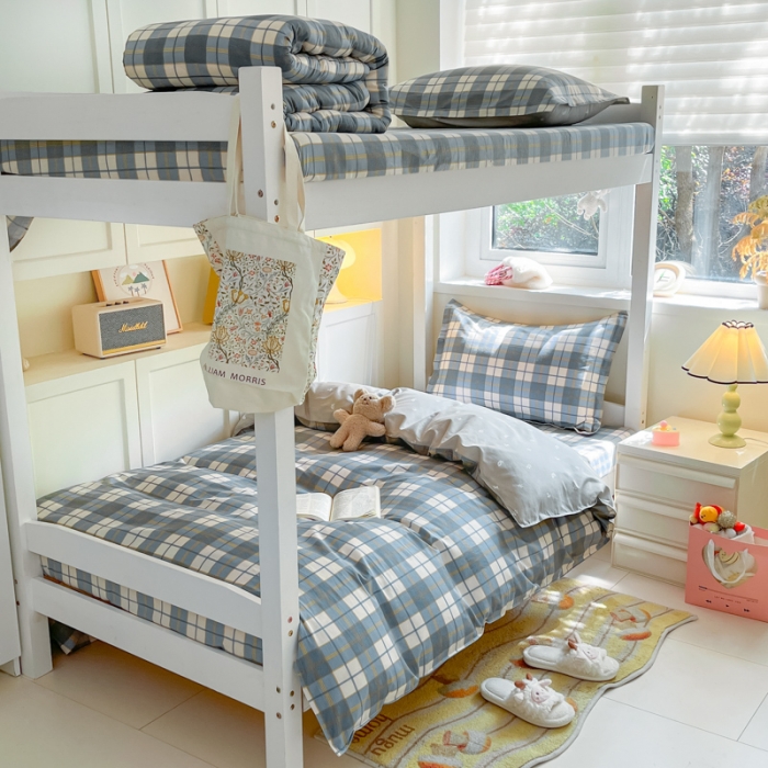 91家纺网 家纺一手货源 找家纺 铭成 2024新款全棉印花三件套 朗阁