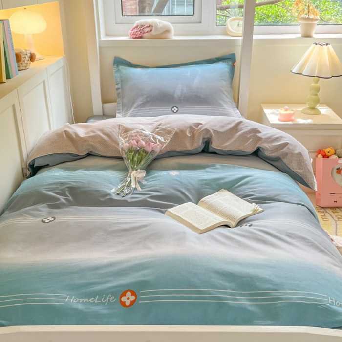 91家纺网 家纺一手货源 找家纺 铭成 2024新款全棉印花三件套 新都时尚