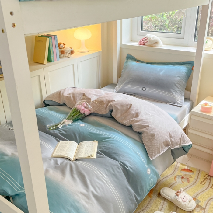 91家纺网 家纺一手货源 找家纺 铭成 2024新款全棉印花三件套 新都时尚