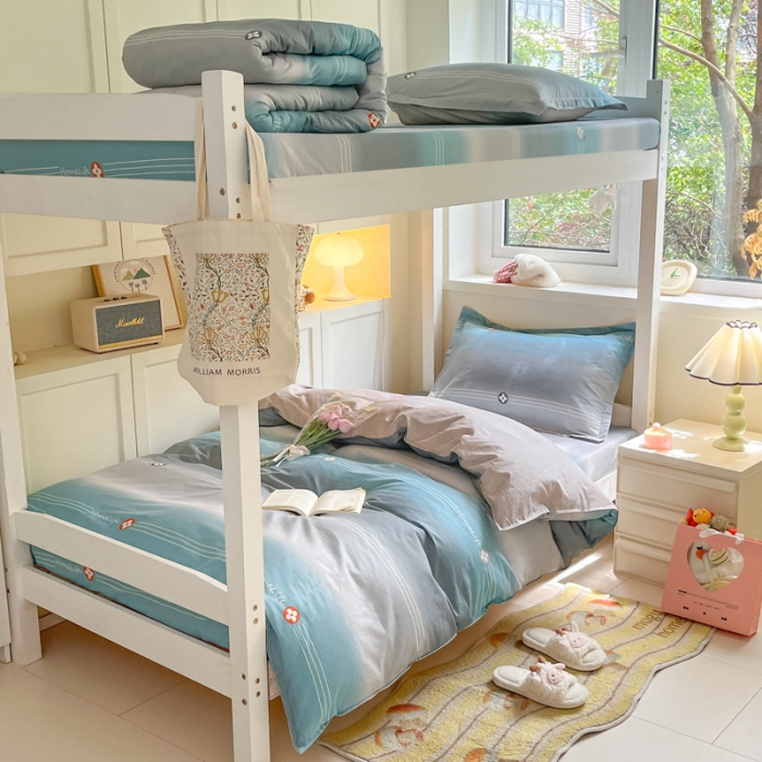 91家纺网 家纺一手货源 找家纺 铭成 2024新款全棉印花三件套 新都时尚