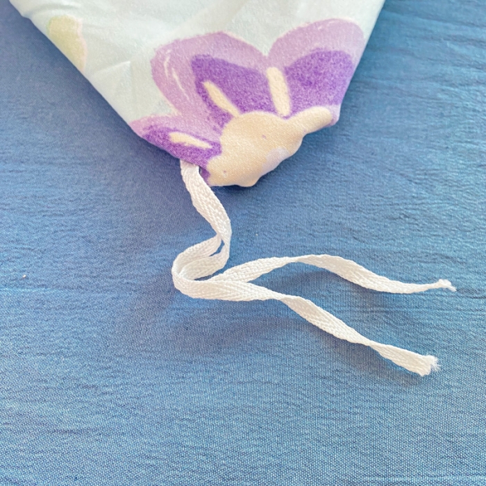 91家纺网 家纺一手货源 找家纺 红日子 2024新款水洗棉麻双层纱四件套 落花