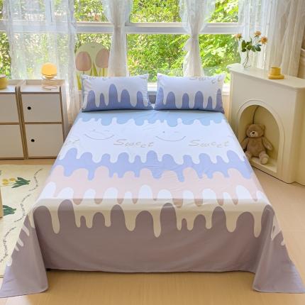 91家纺网 家纺一手货源 找家纺 （总）金鑫汇 2023新款喷气全棉单床单