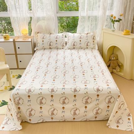 金鑫汇 2023新款喷气全棉单床单 比菲兔