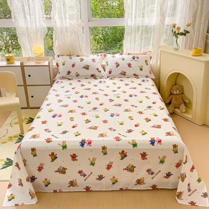 金鑫汇 2023新款喷气全棉单床单 无忧无虑